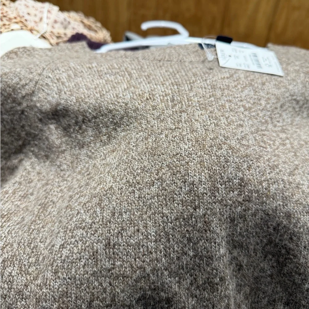J.Crew Heathered Brown Knit Sweater